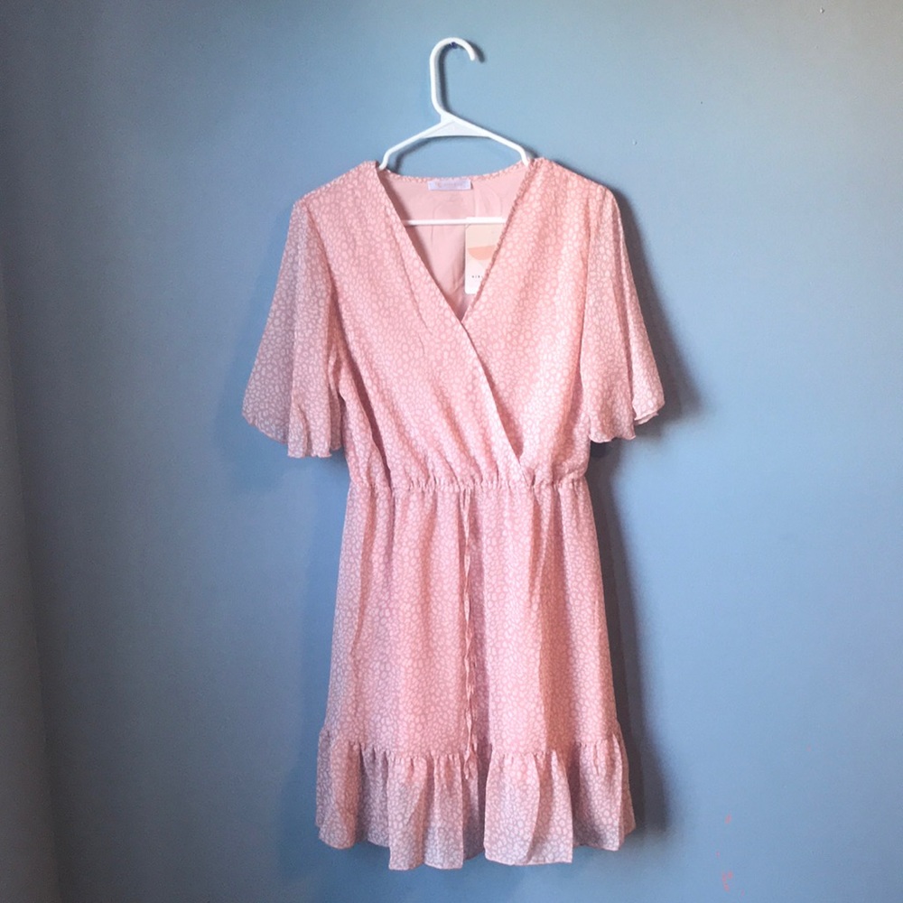 Kirundo dress, size medium! New with tags! Pink with white details.